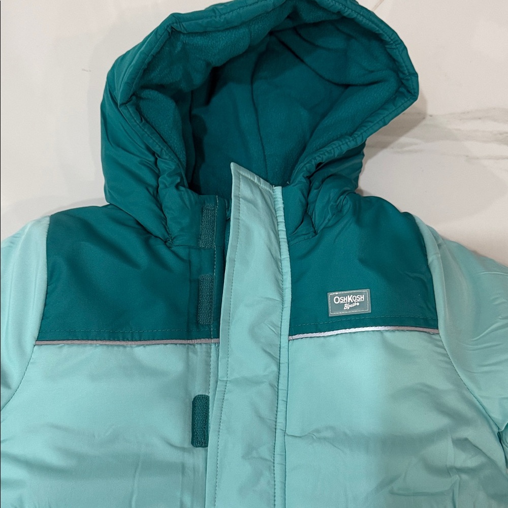 OshKosh B'gosh Teal and Light Blue Puffer Jacket